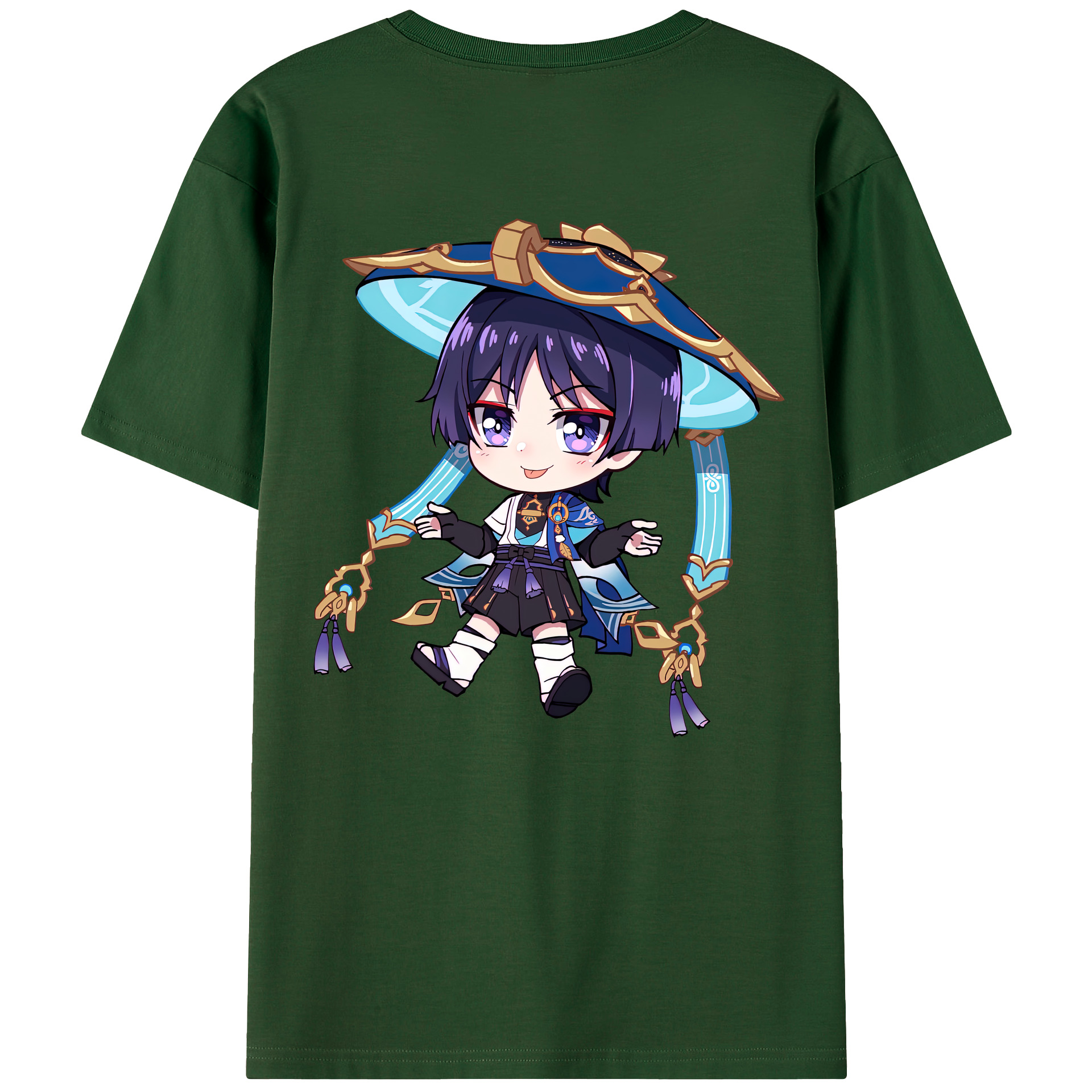 げんし神 さんペい genshin Sanpei 綿100％半袖Tシャツ（背面プリント）